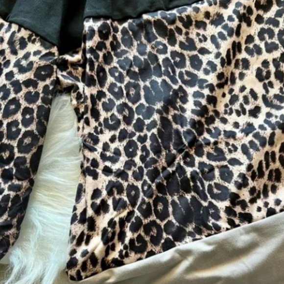 **Last One**Free Style! Black & Grey Leopard Colorblock Top - Picture 4 of 5